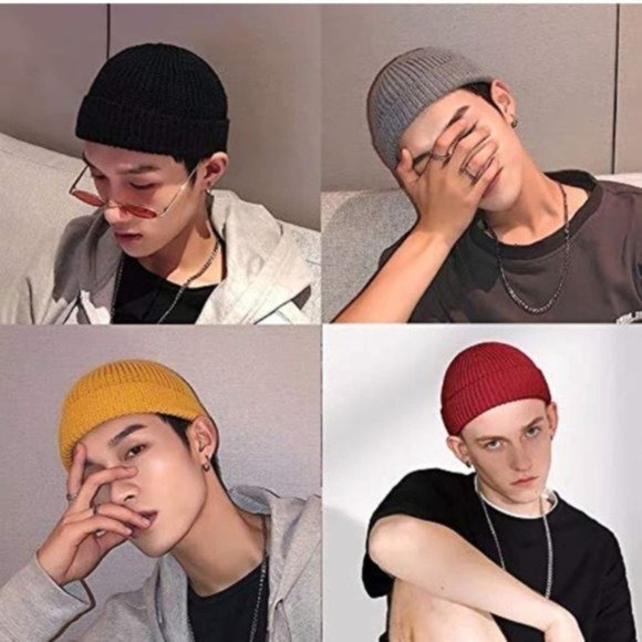 Orange Wool Beanie